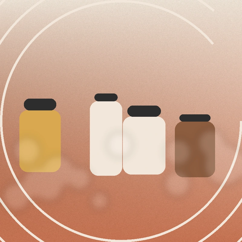 Warm toned fragrance trio composition